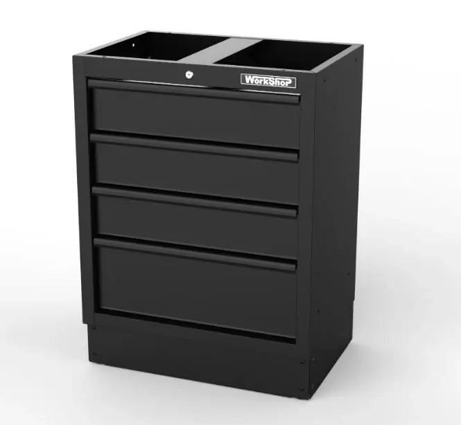 Modulo 4 Cassetti per arredo Workshopitaly MPS Total Black Neu Im Sortiment