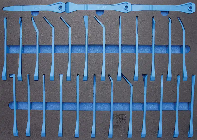 MODULO PER CARRELLO: 27 PEZZI, RASCHIETTI E CUNEI PER FINITURE BGS4033 Angebot