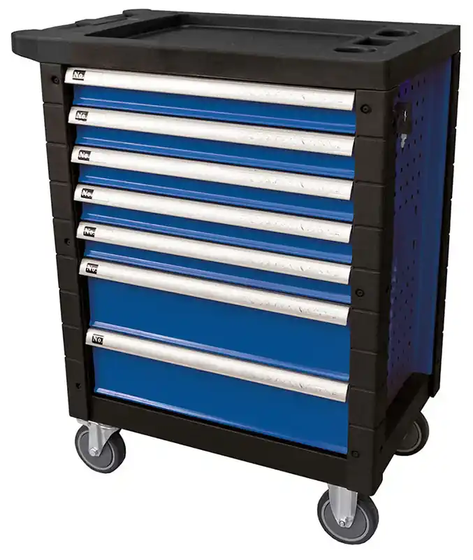 CARRELLO PORTA UTENSILI 7 CASSETTI, CON 172 UTENSILI Fermec FM53768 BLU Zertifiziert