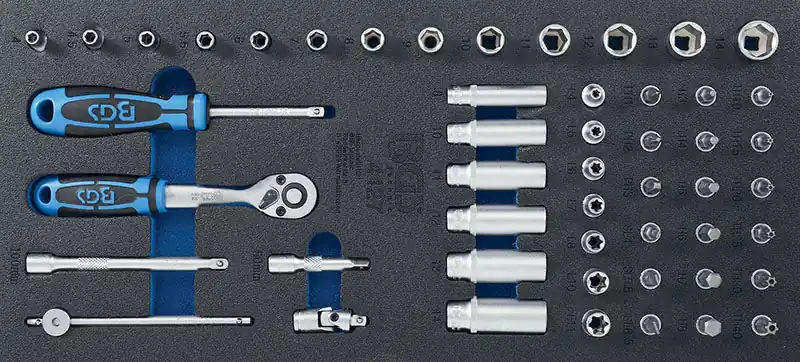 MODULO PER CARRELLO: 50 PEZZI, UTENSILI ATT. 1/4" BGS4127 Jetzt Kaufen