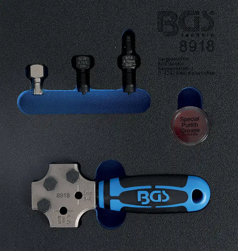 Billig MODULO PER CARRELLO con SVASATORE 4,75 MM & 3/16” BGS8918