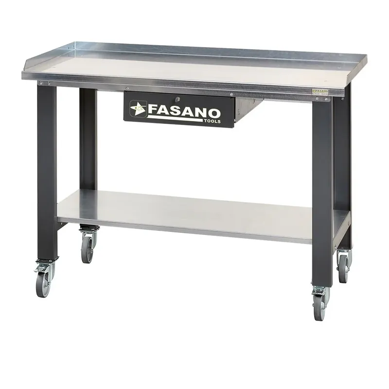 BANCO DA LAVORO 1MT DOTATO DI 1 CASSETTO E RUOTE GIREVOLI Fasano FG 129/D1.5-R Top-Seller