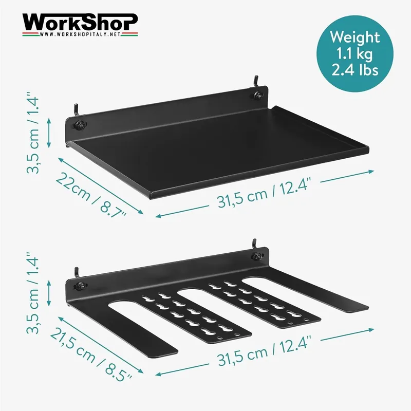 Meistverkauft Set 2 supporti elettroutensili per Arredo Officina Workshopitaly MPS Total Black