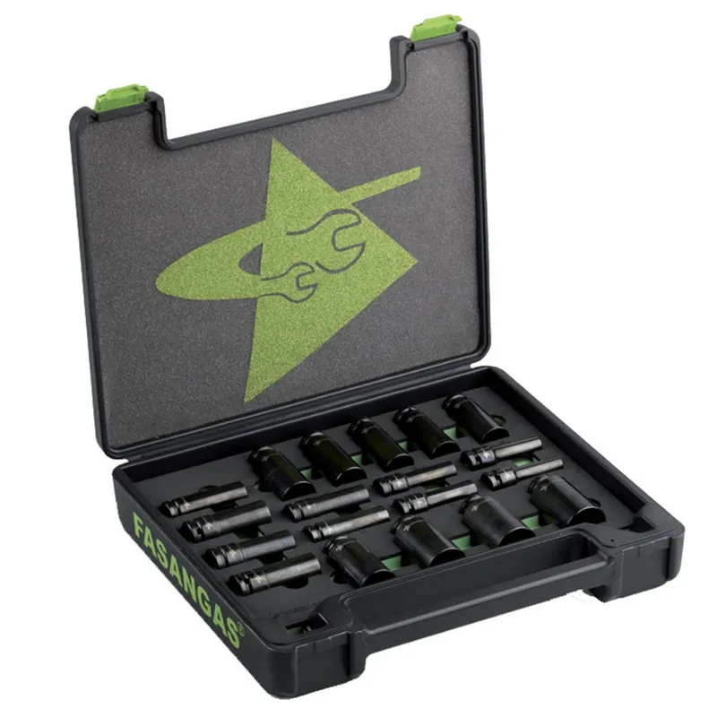 Solange Der Vorrat Reicht SET CHIAVI A BUSSOLA ESAGONALI RINFORZATE 1/2"-SERIE LUNGA Fasano FG 628/LS19