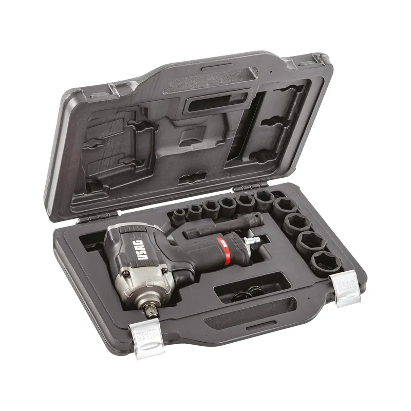 Neuheit ASSORTIMENTO IN CASSETTA MODULARE CON AVVITATORE AD IMPULSI E BUSSOLE MACCHINA (12 PZ) Usag 929 PC1/C12