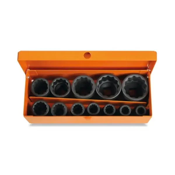 Serie di 12 chiavi a bussola Macchina con bocca poligonale in cassetta di lamiera Beta 720B/C12 Top-Angebot
