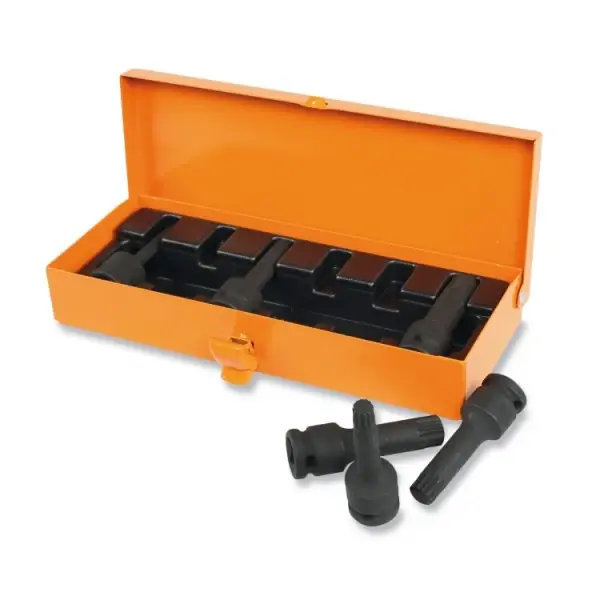 Letzte Chance Set 6 chiavi a bussola per viti con impronta XZN® fosfatate, in cassetta di lamiera Beta 720XZN/C6