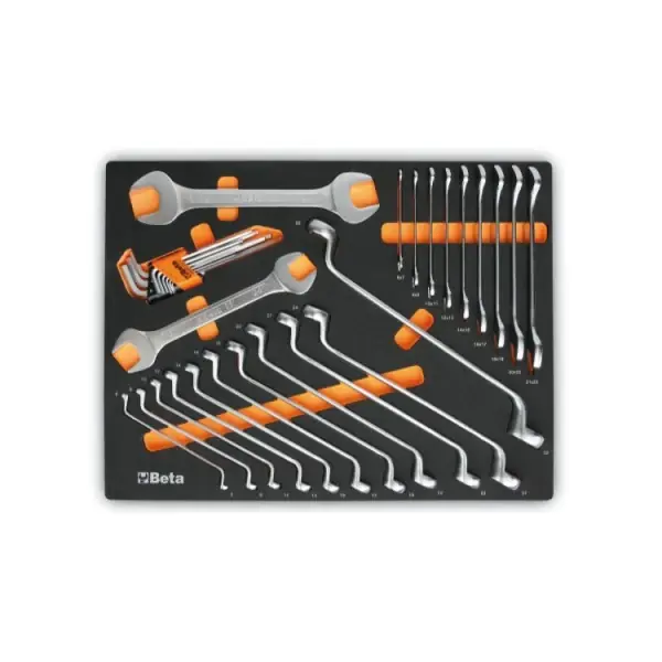 Preiswert Modulo termoformato morbido chiavi a forchetta, chiavi doppie curve e chiavi maschio esagonali piegate Beta MM30