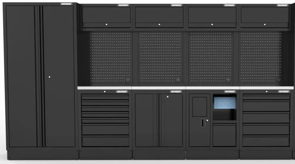 Arredo Officina Workshopitaly MPS 29 inox 3,64 mt. Total Black Preisreduziert