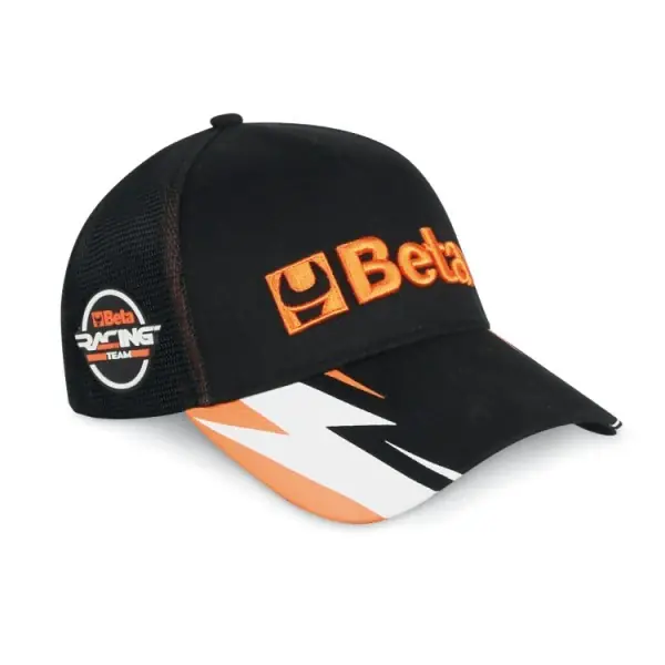 Cappellino Beta trucker nero con visiera curva Beta 9525TR Preisreduziert
