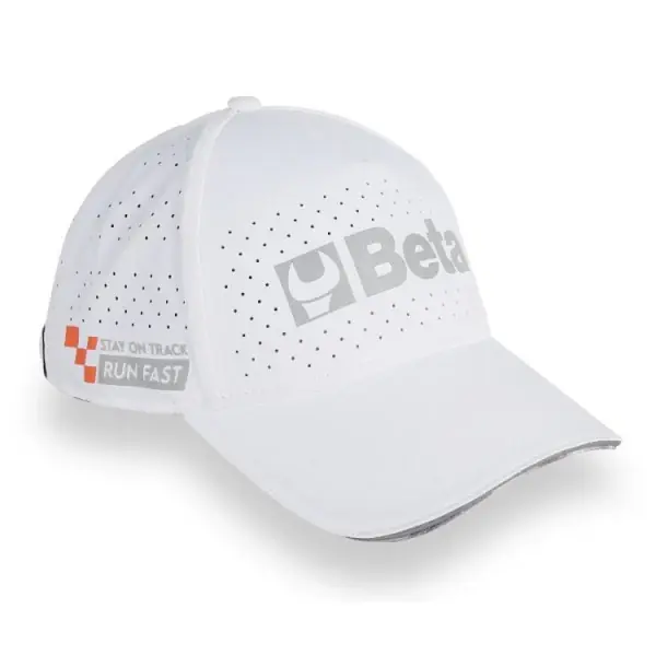 Expressversand Cappellino Beta da baseball bianco con visiera curva Beta 9525WB