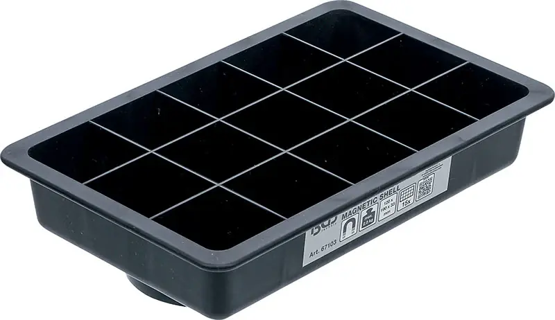 VASCHETTA MAGNETICA, 15 SCOMPARTI, 120 X 190 MM BGS67103 Begrenztes Angebot