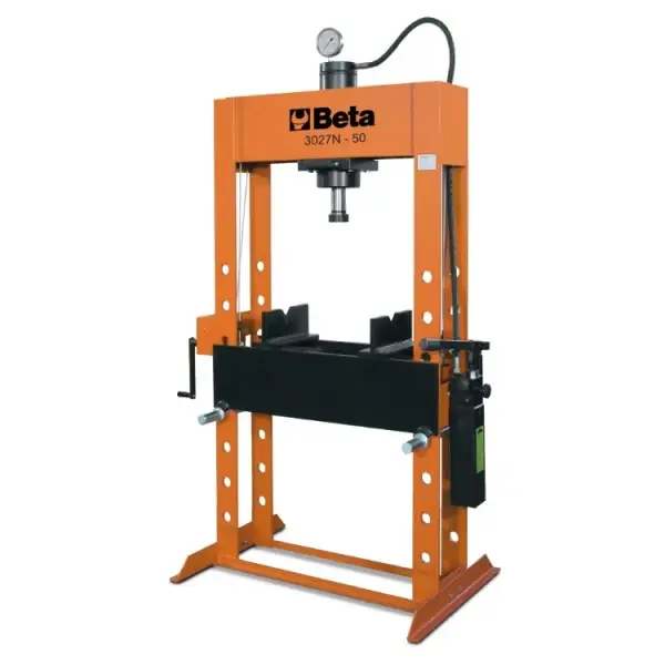 Pressa idraulica con pistone mobile ed argano 50 Ton Beta 3027N 50 Preisknaller