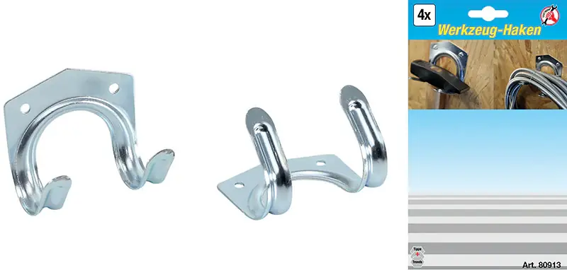 SET 4 PEZZI, SUPPORTI A GANCIO PER UTENSILI BGS80913 Schneller Versand