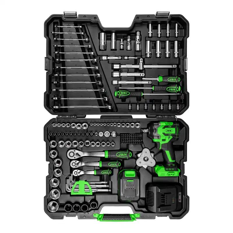 Direktkauf VALIGETTA CON ATTREZZI AVVITATORE AD IMPULSI BRUSHLESS A BATTERIA 800NM 54863 JBM