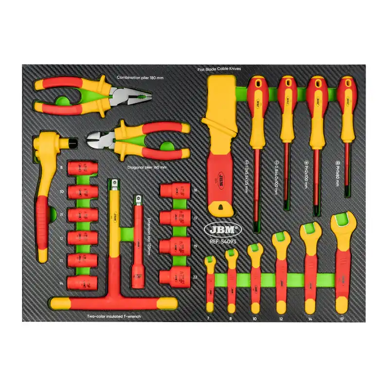 Beliebt MODULO IN EVA CON UTENSILI ISOLATI VDE 25 PEZZI 54093 JBM