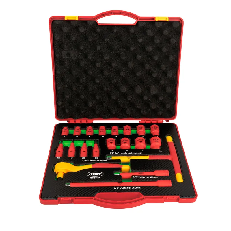 VALIGETTA DI UTENSILI ISOLATI 20 PEZZI DA 3/8" JBM 53154 Heißes Angebot