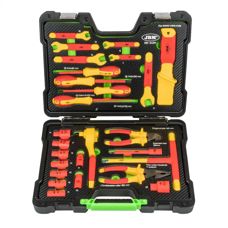 Billig VALIGETTA DI UTENSILI ISOLATI VDE 26 PEZZI 54091 JBM