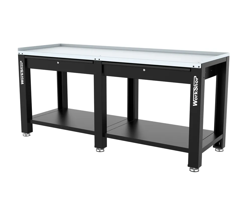 Banco da lavoro con cassetti HIGH FORCE piano zincato 2mt Workshopitaly Neuheit