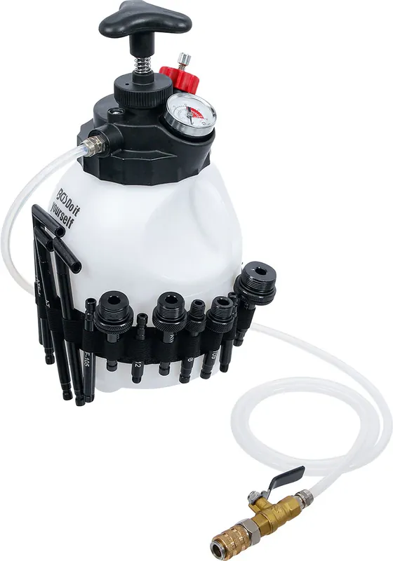 UTENSILE RIEMPIMENTO OLIO TRASMISSIONE POMPA MANUALE 3 L 12 ADATTATORI BGS74264 Top-Angebot