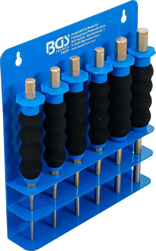 Heißes Angebot SET 6 PEZZI, CACCIASPINE CON PROTEZIONE, 180 MM, 3 - 8 MM BGS74591