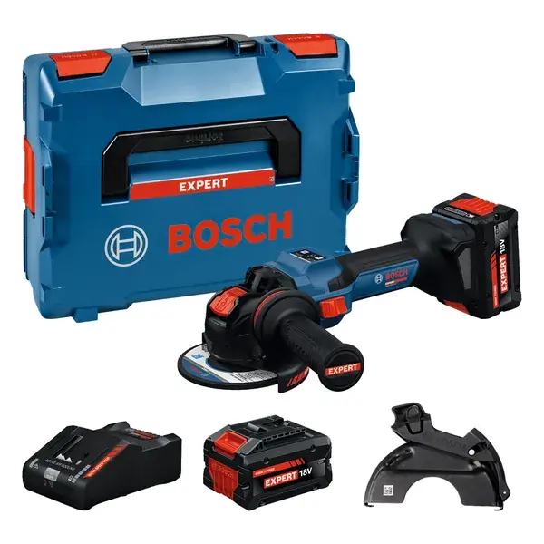 Smerigliatrice angolare a batteria con sistema X-LOCK Bosch EXPERT EXWX18V-15S SET 8AH Finale Aktion