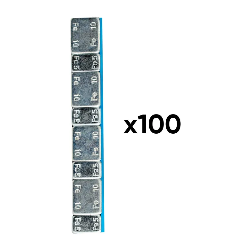 Rabatt SCATOLA DI 100 PESI ADESIVI IN FERRO DA 60GR 4X10GR 4X5GR 54655 JBM