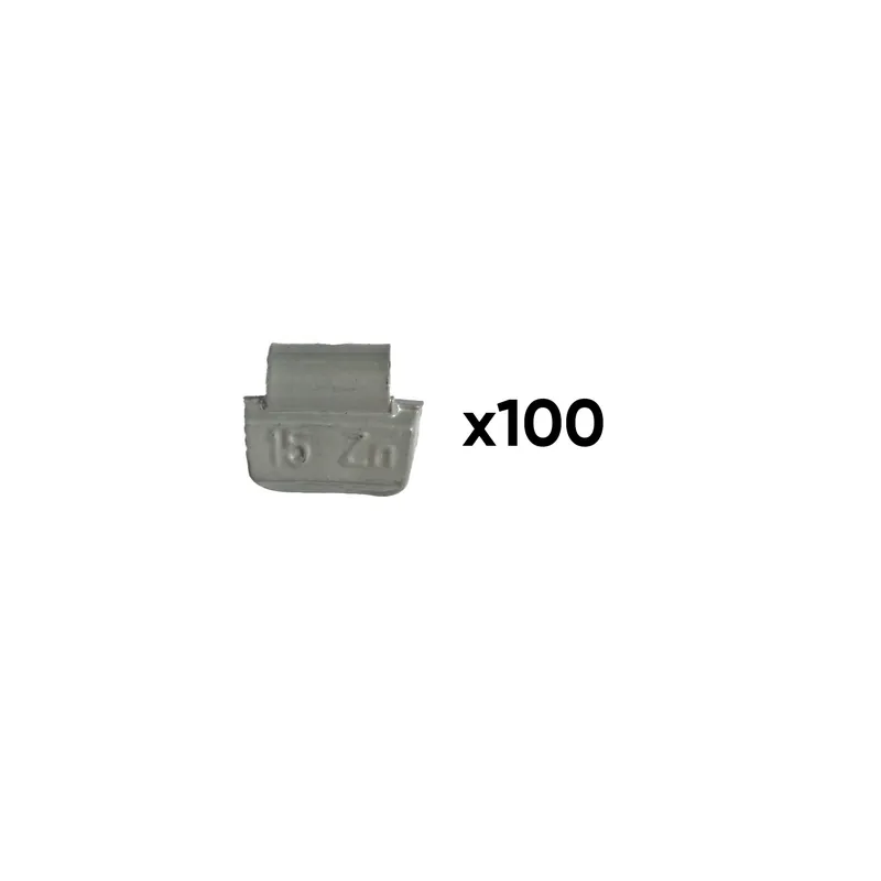 Expressversand SCATOLA DI 100 PESI IN ZINCO A GRAFFETTA DA 15GR. SPECIALE PER CERCHI IN LEGA 54668 JBM