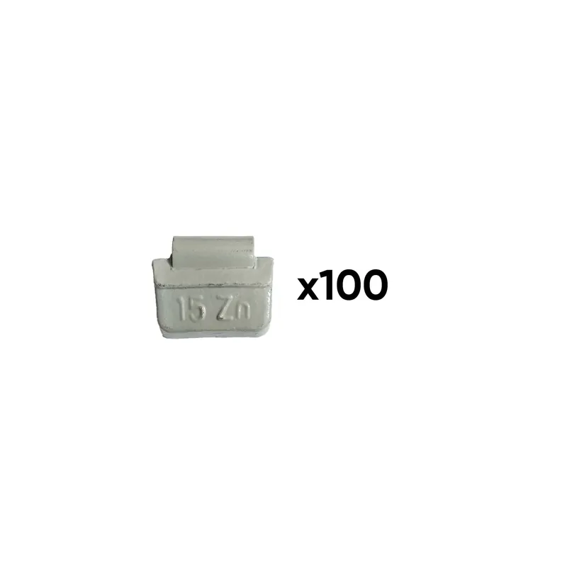 Preisreduziert SCATOLA DI 100 PESI IN ZINCO A GRAFFETTA DA 15GR. SPECIALE PER CERCHI UNIVERSALI 54658 JBM