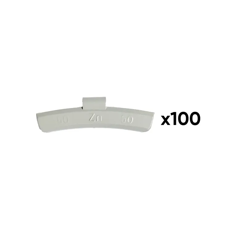 Neuheit SCATOLA DI 100 PESI IN ZINCO A GRAFFETTA DA 50GR. SPECIALE PER CERCHI IN LEGA 54676 JBM