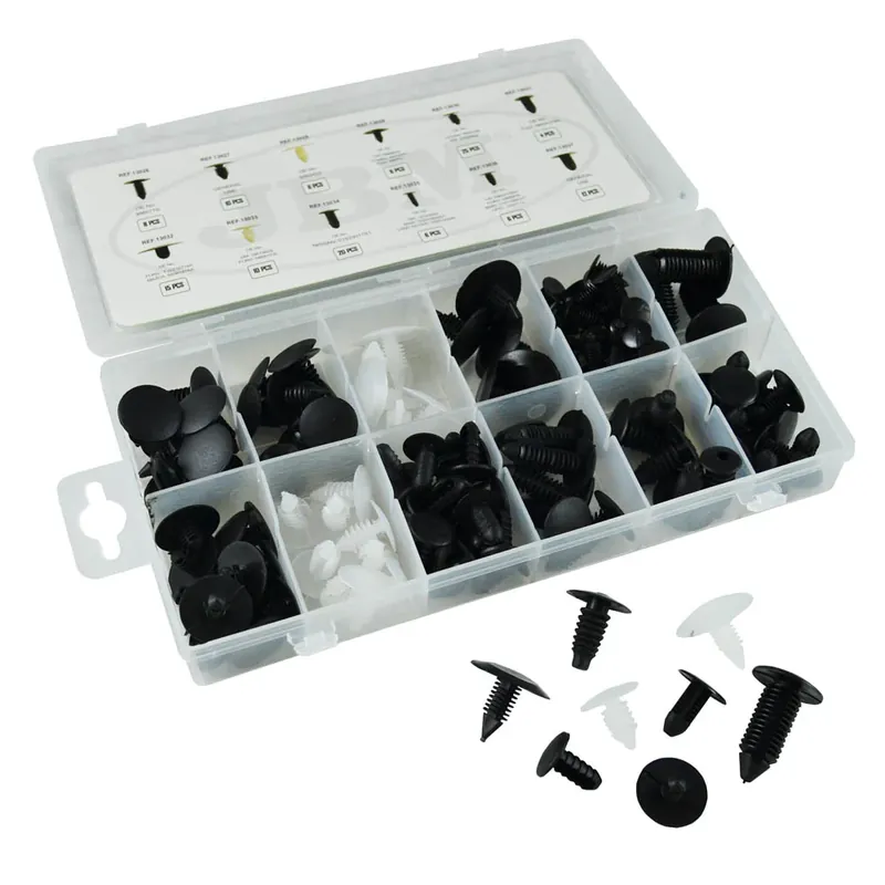 Geprüft ASSORTIMENTO CLIP DI FISSAGGIO UNIVERSAL 128 PEZZI 52888 JBM