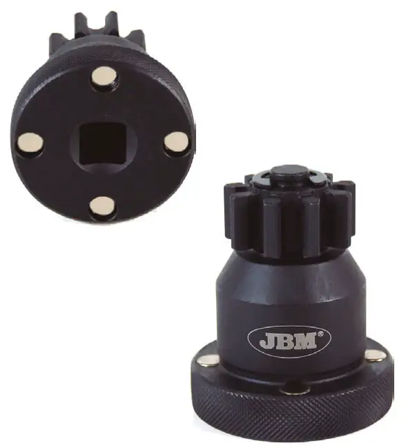 UTENSILE PER FAR GIRARE IL MOTORE TRAMITE L’INGRANAGGIO DI AVVIAMENTO SU MOTORI MAN 52943 JBM Sofort Bestellen