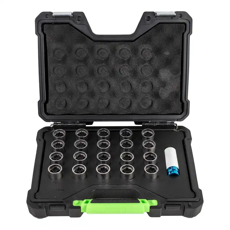 Aktuell SET DI 21 CHIAVI PER BULLONE DI BLOCCO RUOTA PER OPEL/VAUXHALL (181-200) 54813 JBM