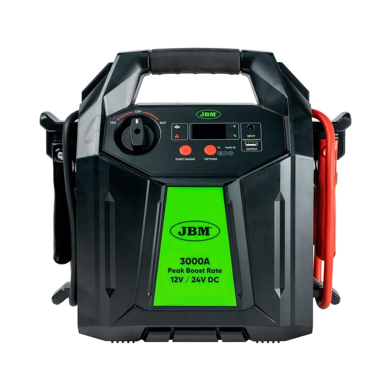 AVVIATORE MULTIFUNZIONE PER VEICOLI CON DISPLAY DIGITALE E BATTERIE AL LITIO DA 48.000MAH – 12V/24V 55020 JBM Abverkauf