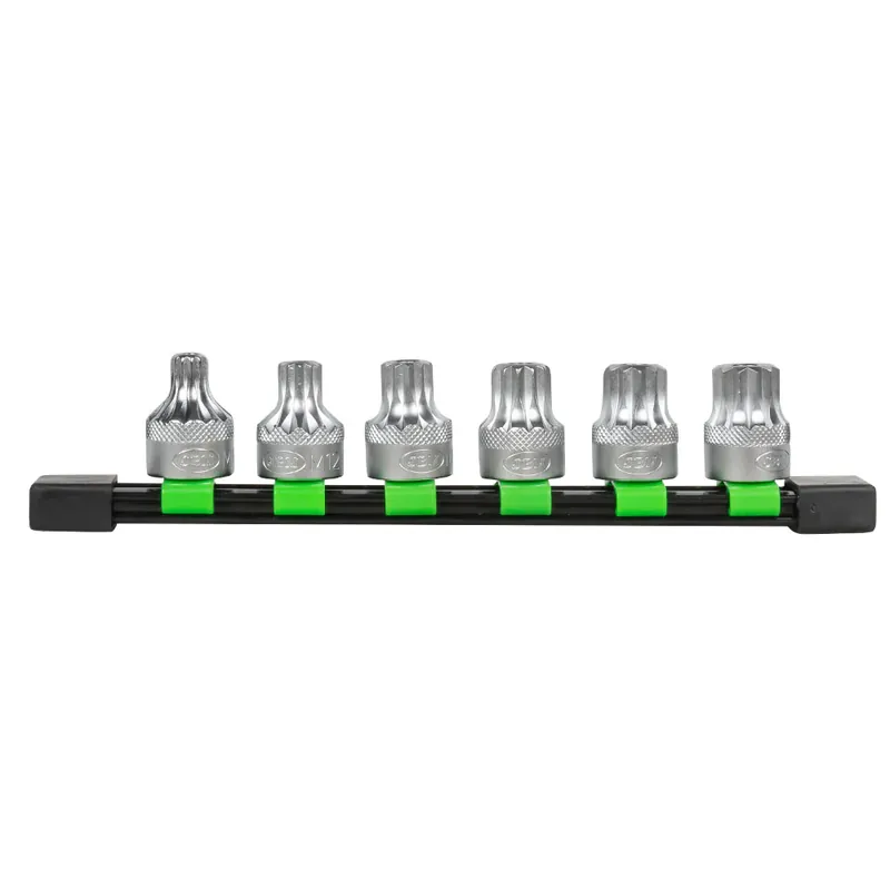 SET DI 6 INSERTI XZN INVIOLABILI A 12 DENTI CON BUSSOLE 1/2" 51409 JBM Online Kaufen