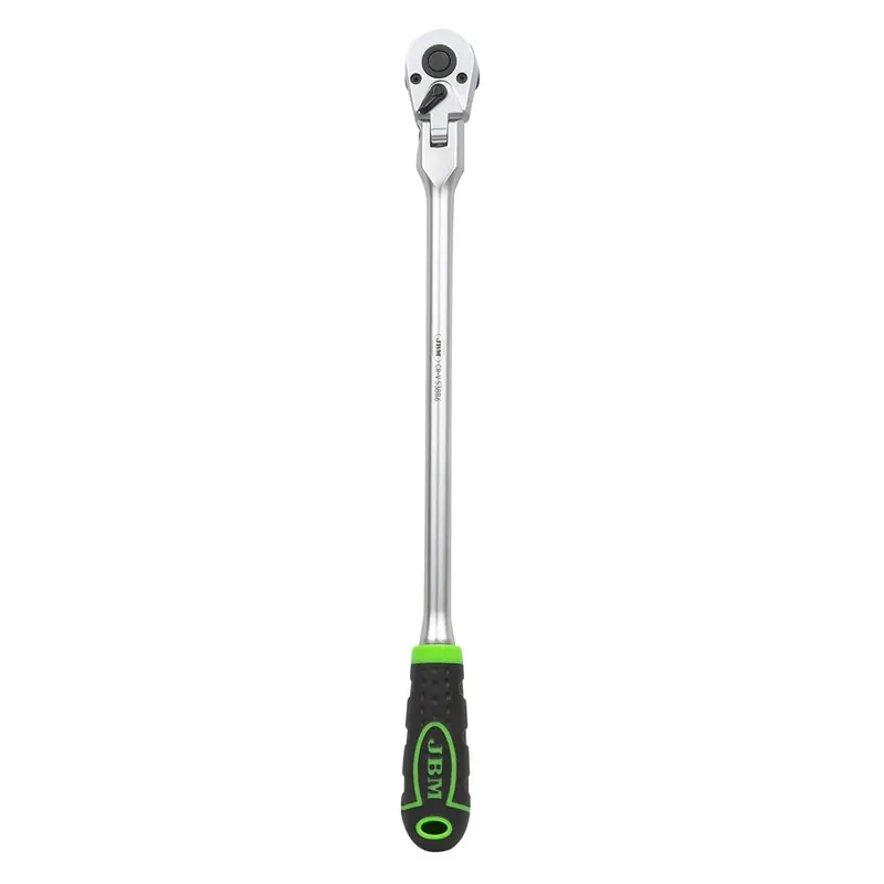 CRICCHETTO 1/4" ARTICOLATO EXTRA LUNGO 305MM CON TESTA A 72 DENTI 53886 JBM Garantierte Lieferung