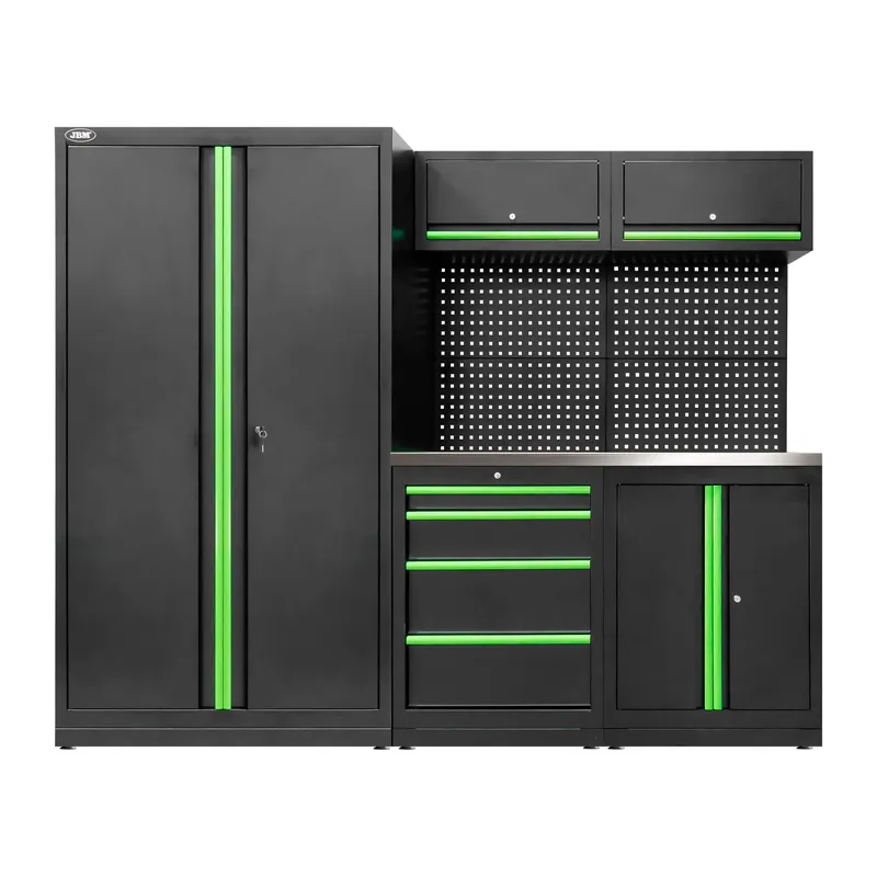 SET DI MOBILI MODULARI (13 PEZZI) - SET CON ARMADIO A DUE ANTE (REF. 18105) SERIE595 JBM Knallerangebot