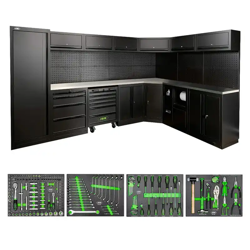 SET DI MOBILI MODULARI (43 PEZZI) - NERO SERIE587K JBM Direkt Vom Hersteller