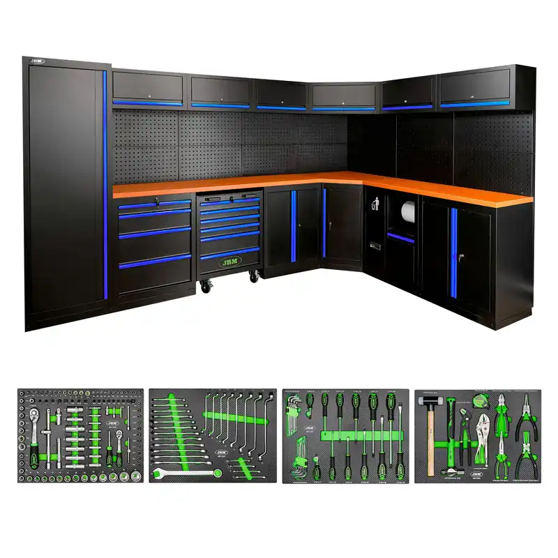 SET DI MOBILI MODULARI (43 PEZZI) - BLU SERIE565B JBM Echt