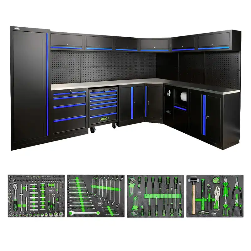 Sonderaktion SET DI MOBILI MODULARI (43 PEZZI) - BLU SERIE587B JBM