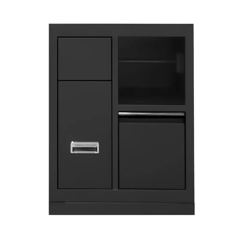 MOBILE A 3 CASSETTI CON SUPPORTO PER BOBINA DI CARTA - NERO 16493K JBM Direktkauf