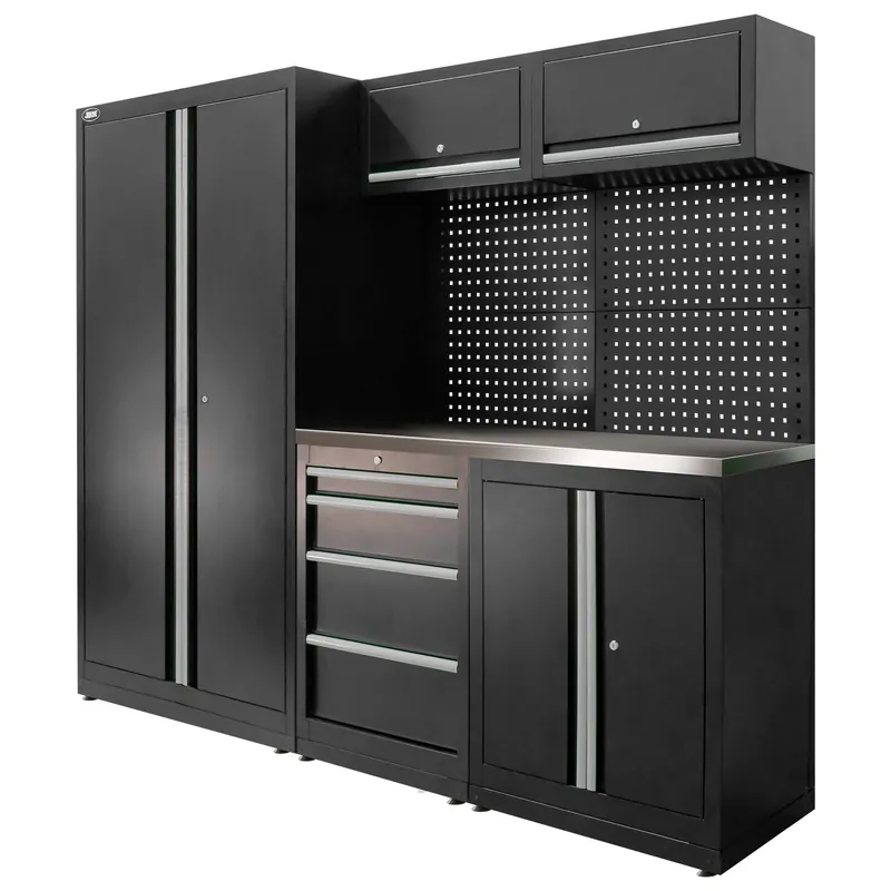 SET DI MOBILI MODULARI (13 PZ) - SET CON ARMADIO A DUE ANTE (REF.18105) - ARGENTO SERIE595S JBM Top-Angebot