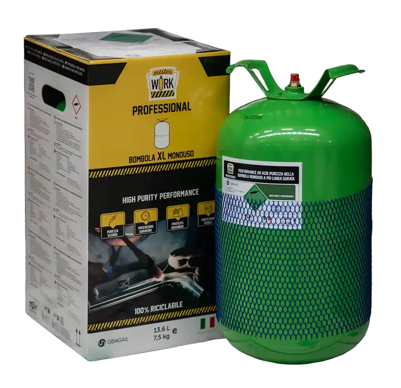 Preisknaller Bombola Mister Work Argon 14Lt (0,9M3) Pro - HELVI
