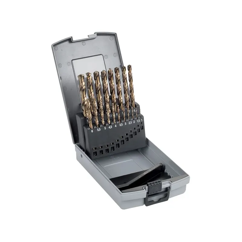 Echt SET PUNTE ELICOIDALI CILINDRICHE IN ACCIAIO HSS-COBALTO 5% RETTIFICATO Fasano FG 75CO/S