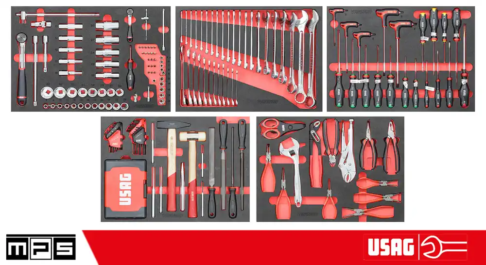 Preiswert Allestimento 267 utensili Usag per arredo officina MPS Workshopitaly