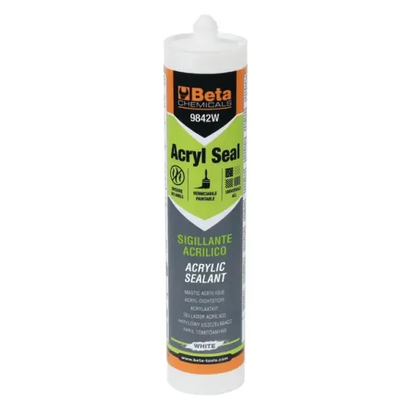 Sigillante acrilico verniciabile bianco Beta 9842W - Acryl Seal confezione 12pz. Neue Ware