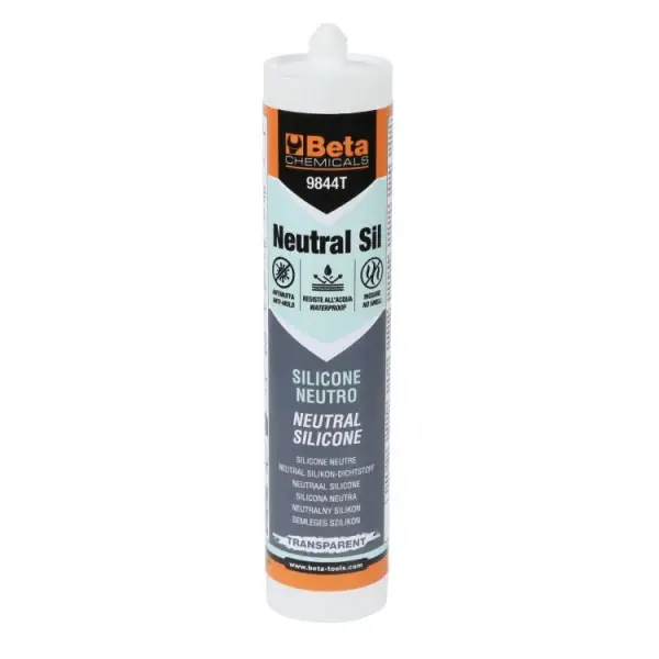 Silicone neutro antimuffa trasparente Beta 9844T + Stendisilicone 1773U CONF. 12PZ. Preisknaller