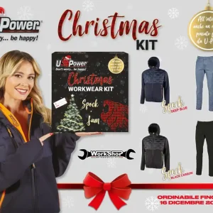 Ausverkauf U-Power Christmas Box 2025 Giacca SPOCK black+ Pantalone JAM black + Guanti ICON