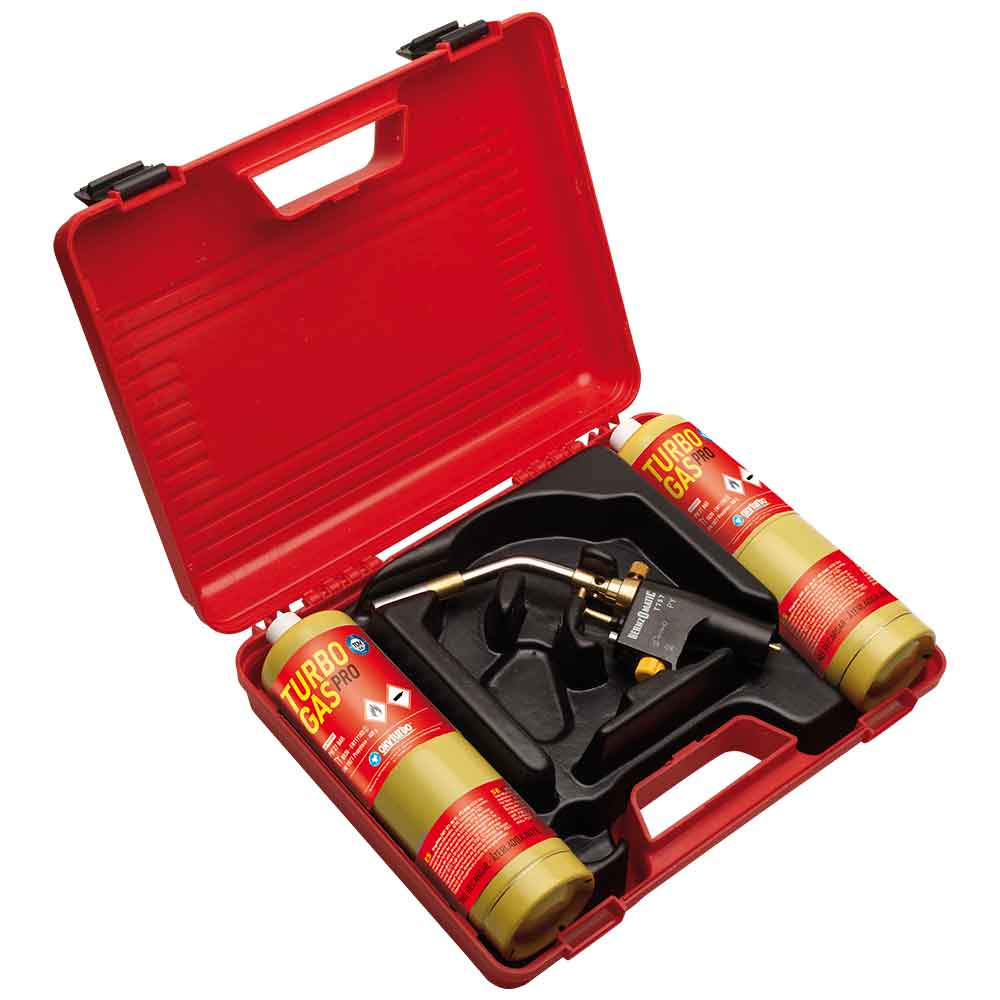 Knallerangebot Set oxyturbo cannello riscaldatore in valigetta completo di bombole