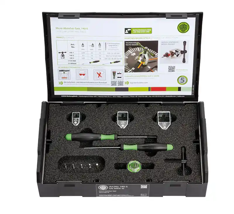 Solange Der Vorrat Reicht ESTRATTORI PER MINUTERIA - SET DI MICROESTRATTORI Kukko KK140-S